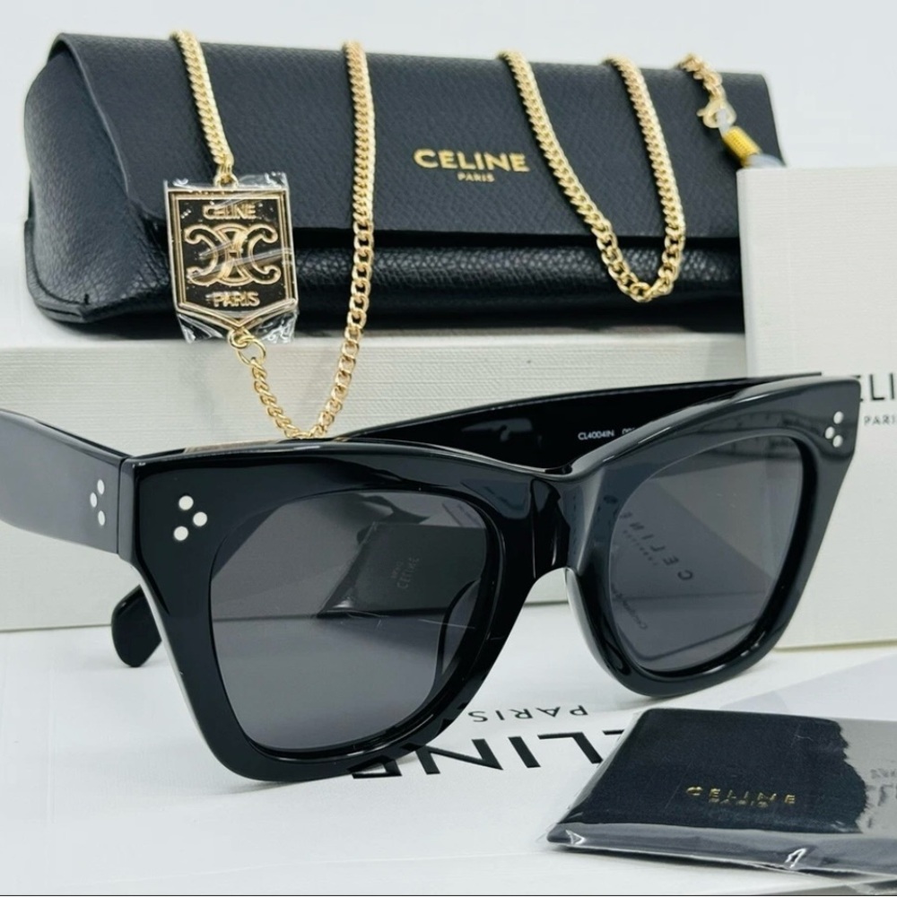 Celine Black Cat-eye Sunglasses EUC